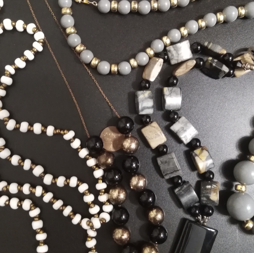 Fade To Black Vintage Necklace Lot